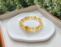 Genuine Citrine Bracelet: Success and Abundance Crystal, Fits up to 17cm wrist (25-211)