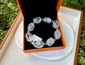 Clear Quartz Crystal Nugget Bracelet - Natural Stone Jewelry, fits up to 16.8cm wrist (26-120)