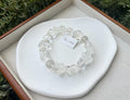 Clear quartz carving beads, Clear quartz carving bear beads, Clear Quartz Beads bracelet, fits for 16.5cm wrist (26-002)