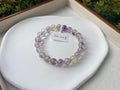 Super Seven Beads Bracelet, Clear Super seven with full of string inside, fits up to 16cm wrist - 26-008