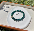Chrysocolla Bead bracelet featured with a libyan bead, fits up to 17cm wrist (26-130)