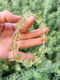 Healing Crystal, Libyan Desert Glass Bead Bracelet, Gold Tektite, Wealth & Prosperity, first to 18cm wrist (GH-017)
