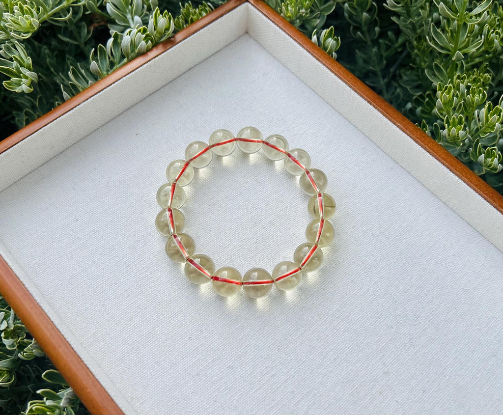 Premium Select High Grade Brazilian Genuine Chunky Citrine Crystal Bracelet - 12mm, Wealth Stone, Solar Plexus Chakra (GH-008)