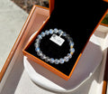 Flashy quality Natural Moonstone Crystal Bracelet with S925 beads, Fits up to 16.5cm wrist, 8mm+ Beads, (26-182)