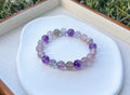 High Clarity Quality Super Seven Beads Bracelet, Clear Super seven with full of string inside - 25-102