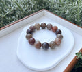 Chunky Phantom Quartz Crystal Beaded Bracelet - 16mm (25-062)