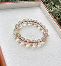Chunky Citrine Crystal Bracelet – Light Yellow, Solar Plexus Chakra, 14mm beads, Fits up to 18cm (GH-005)