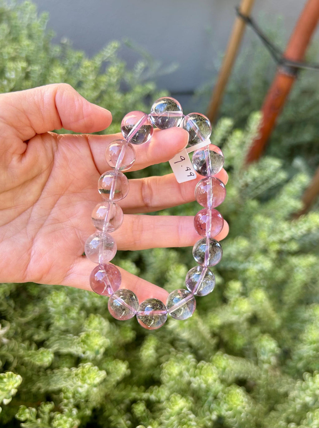 Natural Chunky light color Amethyst Beaded Bracelet, 13mm+ chunky amethyst beads bracelet, Healing Stone, Fits up to 17.5cm wrist)  (26-078)
