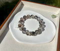 Healing Crystal, Herkimer Diamond Crystal beads Bracelet, Raw Golden Clay Quartz, 13mm beads, fits up to 17cm wrist (26-136)