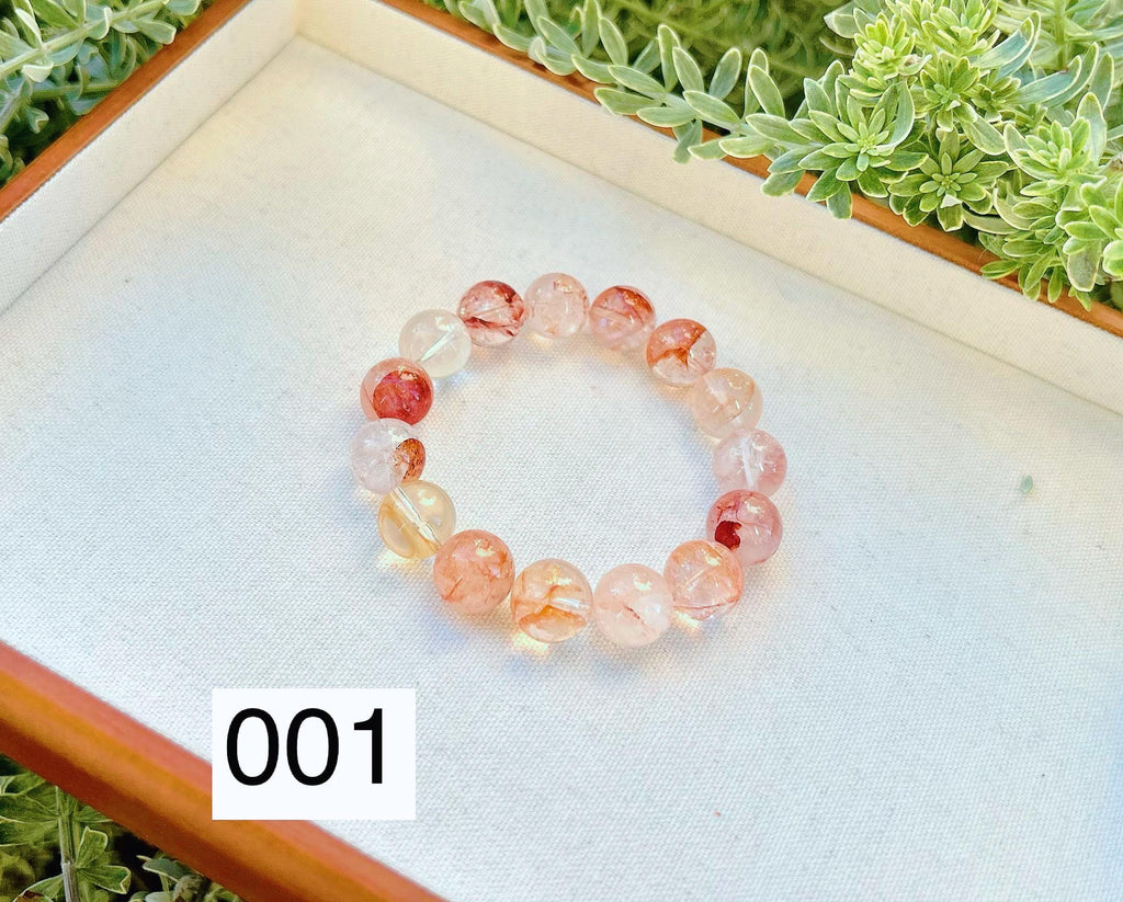 Chunky Hematite Quartz Bead Bracelet: Natural Crystal Jewelry, 13mm, Fits up to 16.8cm (25-072)