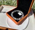 Natural Clear Quartz with white phantom Crystal bracelet, 10mm beads, fits up to 16.5cm (26-117)