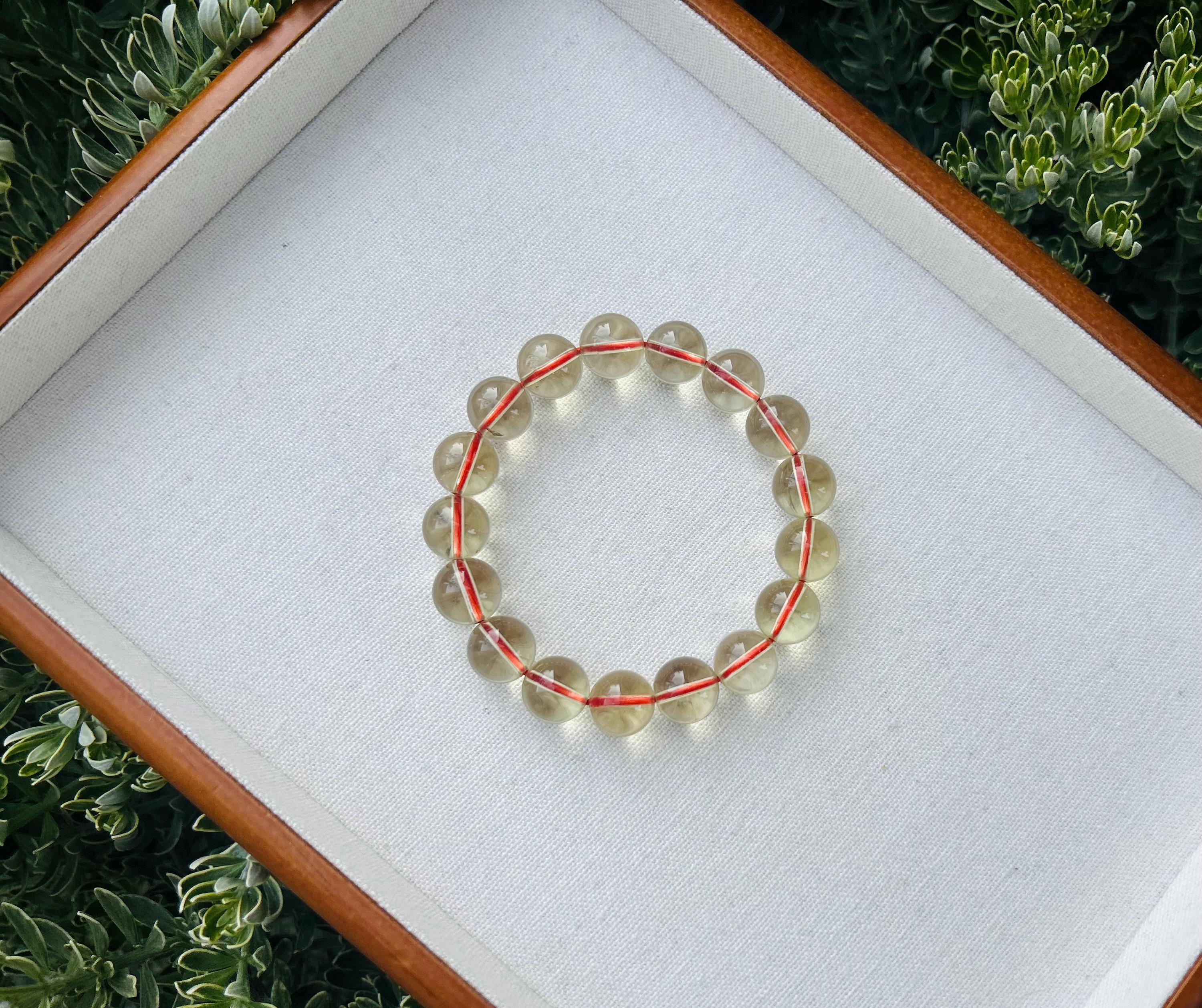 Premium Select High Grade Brazilian Genuine Chunky Citrine Crystal Bracelet - 12mm, Wealth Stone, Solar Plexus Chakra (GH-008)