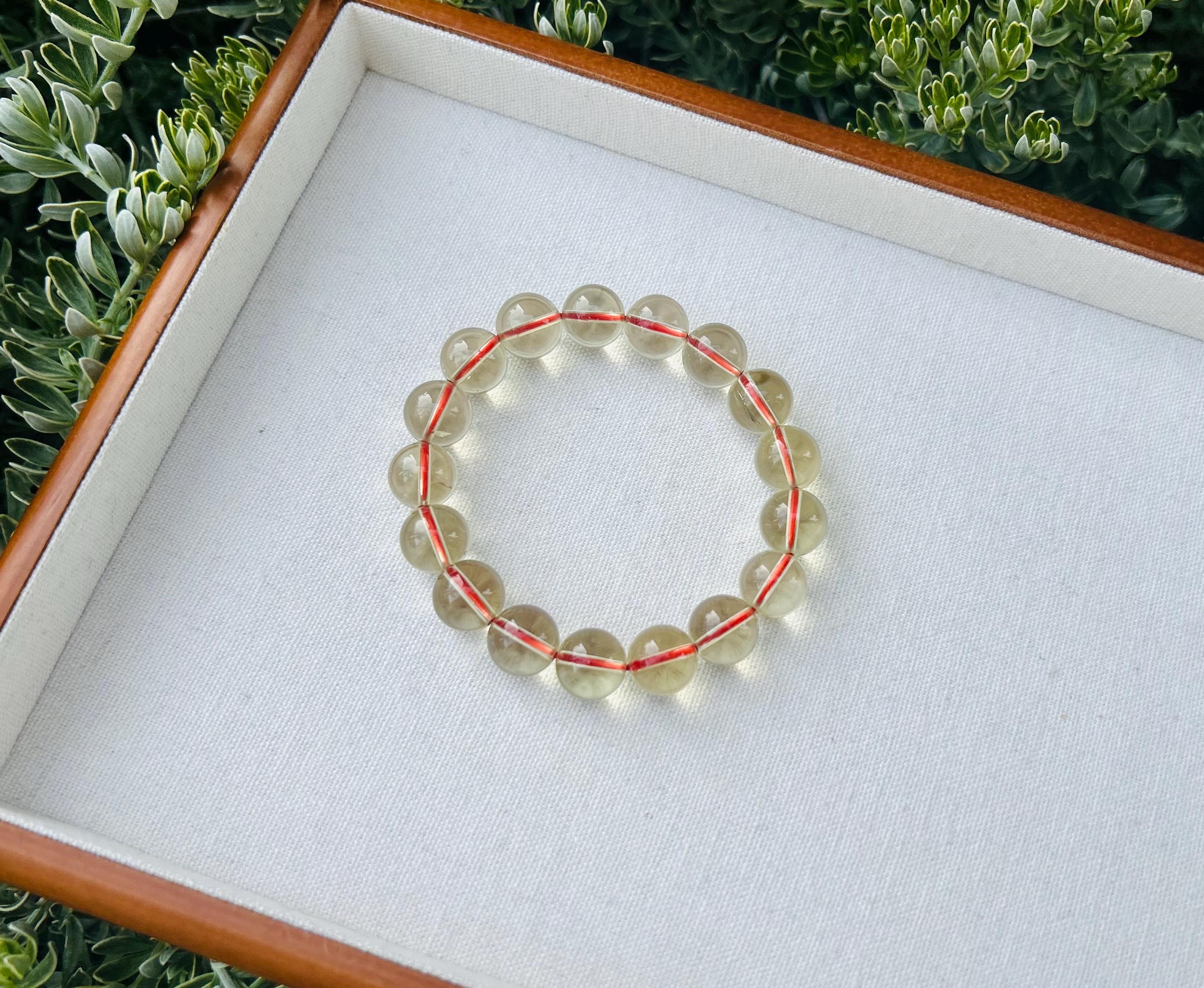 Premium Select High Grade Brazilian Genuine Chunky Citrine Crystal Bracelet - 12mm, Wealth Stone, Solar Plexus Chakra (GH-008)