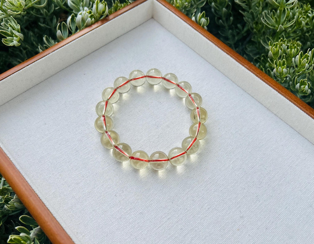 Premium Select High Grade Brazilian Genuine Chunky Citrine Crystal Bracelet - 12mm, Wealth Stone, Solar Plexus Chakra (GH-008)