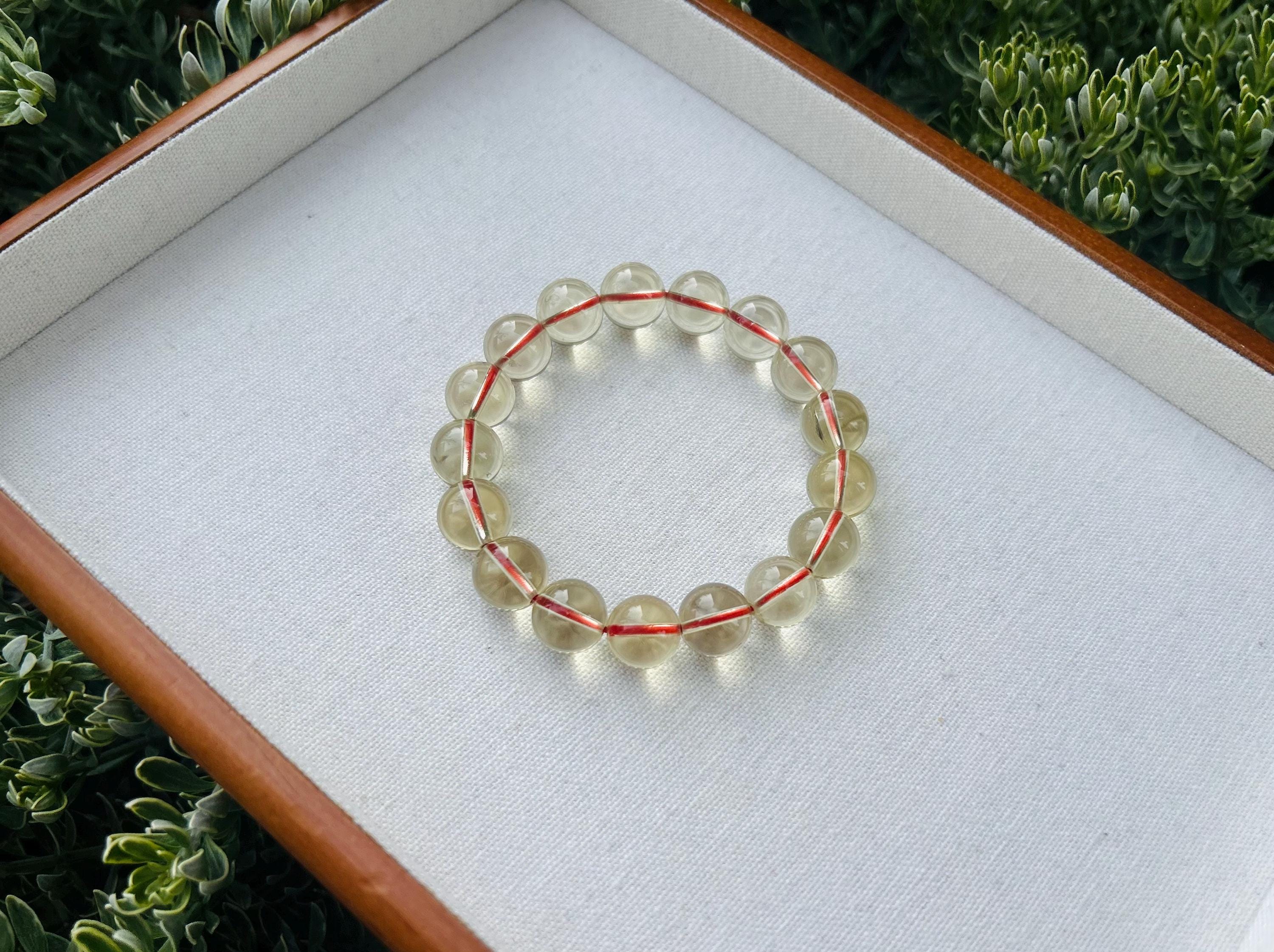 Premium Select High Grade Brazilian Genuine Chunky Citrine Crystal Bracelet - 12mm, Wealth Stone, Solar Plexus Chakra (GH-008)