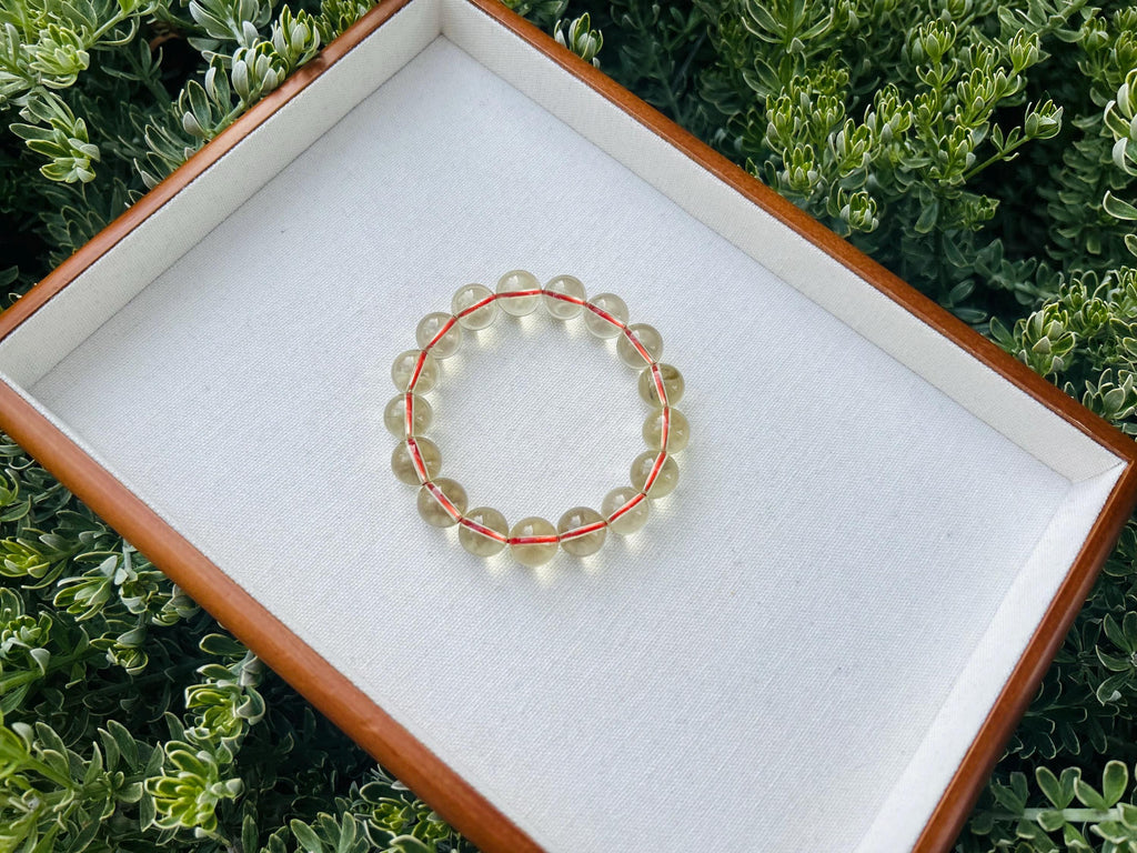 Premium Select High Grade Brazilian Genuine Chunky Citrine Crystal Bracelet - 12mm, Wealth Stone, Solar Plexus Chakra (GH-008)
