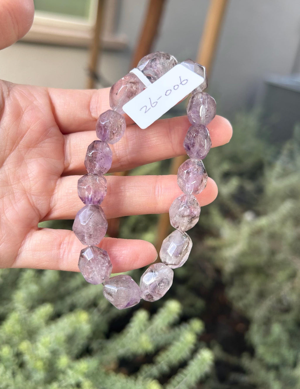 Purple Super seven nuggets beads with minerals, Fits up to 16.5cm (26-006)