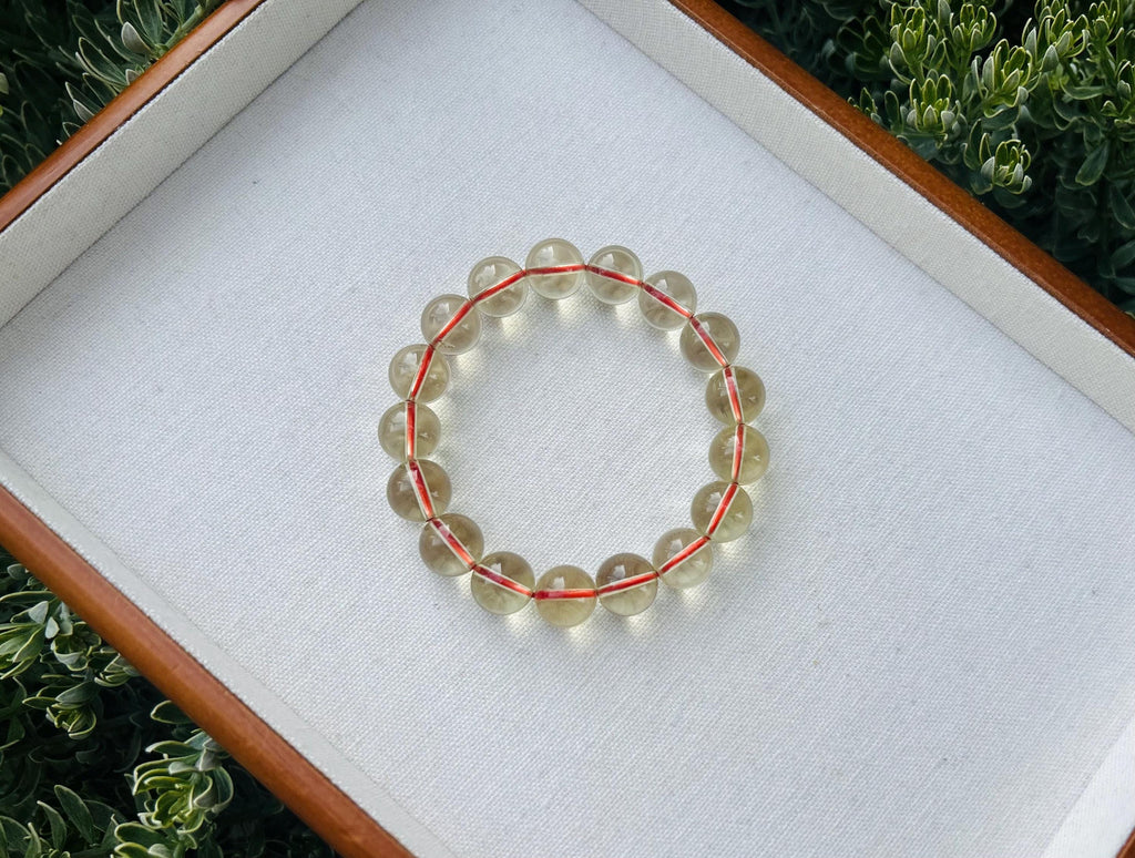 Premium Select High Grade Brazilian Genuine Chunky Citrine Crystal Bracelet - 12mm, Wealth Stone, Solar Plexus Chakra (GH-008)