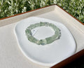 Green quartz beads bracelet, fits up to 17cm wrist (26-118)