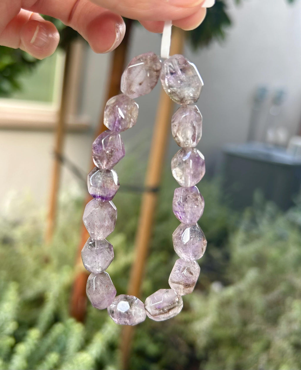 Purple Super seven nuggets beads with minerals, Fits up to 16.5cm (26-006)