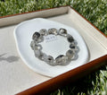Healing Crystal, High quality Chunky Herkimer Diamond Nuggets Bracelet, fits up to 18cm wrist (26-112)